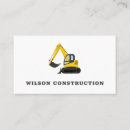 Search for backhoe business cards Construction