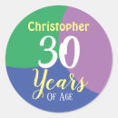 Search for happy 30th birthday stickers Thirtieth