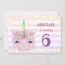 Search for unicorn birthday invitations Girls