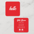 Search for hello business cards Unique