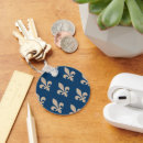 Search for blue fleur rounded key rings Heraldry
