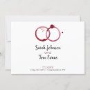 Search for wine glass wedding invitations Red