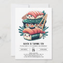 Search for sushi birthday invitations Cute