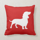 Search for dachshund cushions Silhouette