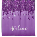 Search for purple glitter shower curtains Elegant