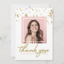 Search for confetti thank you cards Gold foil