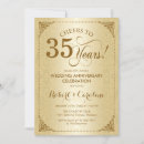 Search for 35 years invitations 35th anniversary