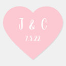 Search for pink and white monogram stickers Bride