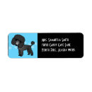 Search for miniature poodle return address labels Standard