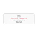 Search for bridesmaid return address labels Modern