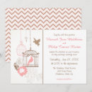 Search for bird cage wedding invitations Pink
