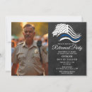 Search for police retirement invitations Modern