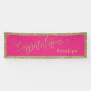 Search for pink graduation banners Congratulations
