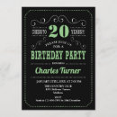 Search for man 20th birthday invitations For him