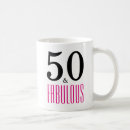 Search for 50 and fabulous mugs Elegant birthday party