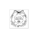 Search for christmas wreath rubber stamps Return address