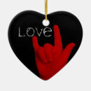 Search for hand heart christmas tree decorations I love you