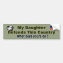 Search for daughter bumper stickers Army