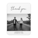 Search for thank you wedding magnets Black and white
