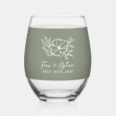 Search for wedding glasses Botanical