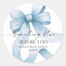 Search for something blue stickers Bridal shower