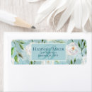 Search for floral lace return address labels Blue
