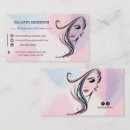 Search for hairstyles business cards Elegant