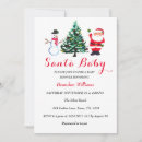 Search for snowman baby shower invitations Red