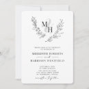 Search for laurel wreath wedding invitations Trendy
