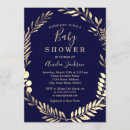 Search for navy and gold baby shower invitations Modern