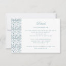 Search for monogram damask blue invitations Elegant