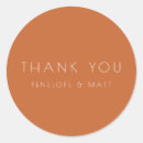 Search for orange round wedding stickers Simple