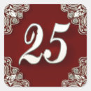 Search for red and silver stickers Ornate