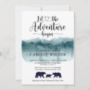 Search for watercolor mountain invitations Rustic