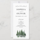 Search for winter wedding programs Watercolor