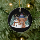 Search for highland cow christmas tree decorations Funny