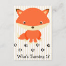 Search for fox 1st birthday invitations Boy