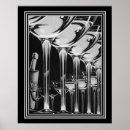Search for champagne glass art Black