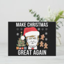 Search for make great again christmas cards Santa