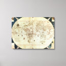 Search for world map canvas prints Terrestrial