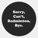 Search for funny badminton stickers Athlete