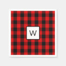Search for red and black napkins Flannel