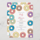 Search for doughnut baby shower invitations Pastel