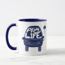 Search for two tone blue mugs Navy blue and white