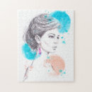 Search for fashion illustration puzzles Woman