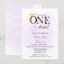 Search for golden 1st birthday invitations Girl