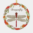 Search for dragonfly christmas decor Red