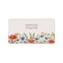Search for colors return address labels Wildflowers