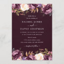 Search for burgundy purple wedding invitations Watercolor