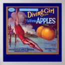Search for vintage diving posters Girl